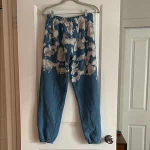 Blue Tie-Dye Sweatpants